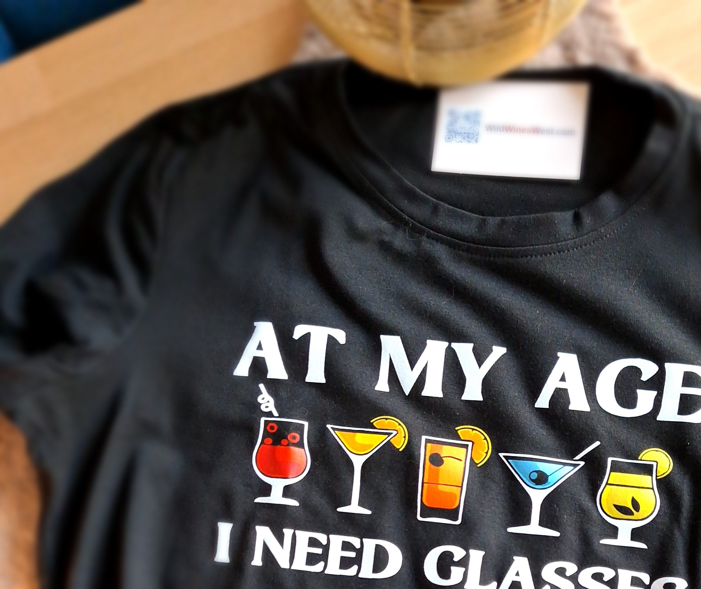 Tee-shirt humour vin